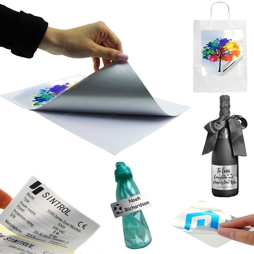 Folie adeziva argintie printabila inkjet, glossy, rezistenta apa, A4, 20 coli, Procart - imagine 10